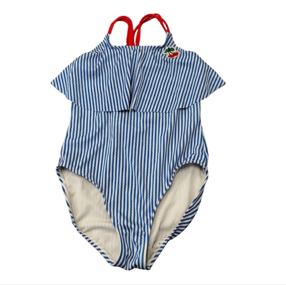 Cat & Jack Other - Cat & Jack Target Large (10/12) Cherry swimwear ruffle top  one piece Swimsuit